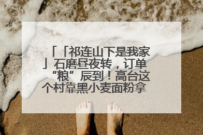 「祁连山下是我家」石磨昼夜转，订单“粮”辰到！高台这个村靠黑小麦面粉拿下成立来最大订单