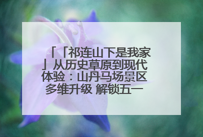 「祁连山下是我家」从历史草原到现代体验：山丹马场景区多维升级 解锁五一文旅新玩法