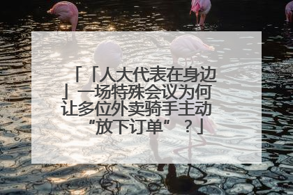 「人大代表在身边」一场特殊会议为何让多位外卖骑手主动“放下订单”？