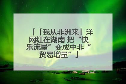 「我从非洲来」洋网红在湖南 把“快乐流量”变成中非“贸易增量”