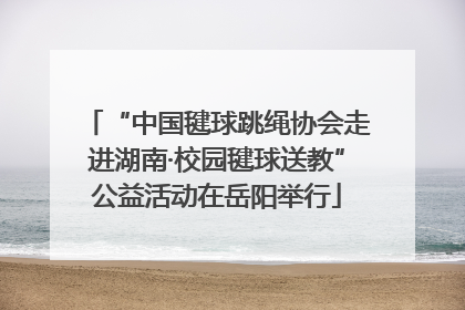 “中国毽球跳绳协会走进湖南·校园毽球送教”公益活动在岳阳举行