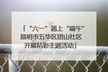 “六一”遇上“端午” 昆明市五华区团山社区开展精彩主题活动
