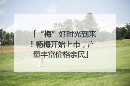 “梅”好时光到来！杨梅开始上市，产量丰富价格亲民