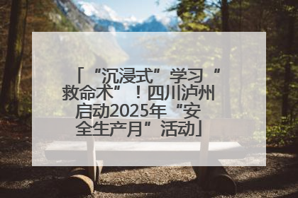 “沉浸式”学习“救命术”！四川泸州启动2025年“安全生产月”活动