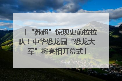 “苏超”惊现史前拉拉队！中华恐龙园“恐龙大军”将亮相开幕式