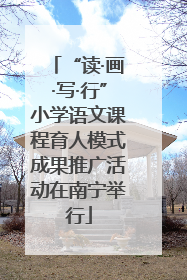 “读·画·写·行”小学语文课程育人模式成果推广活动在南宁举行