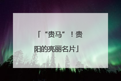 “贵马”！贵阳的亮丽名片