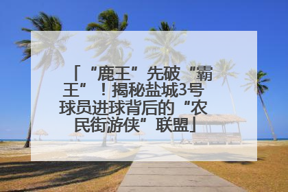 “鹿王”先破“霸王”！揭秘盐城3号球员进球背后的“农民街游侠”联盟