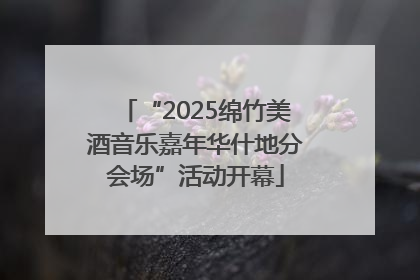 “2025绵竹美酒音乐嘉年华什地分会场”活动开幕