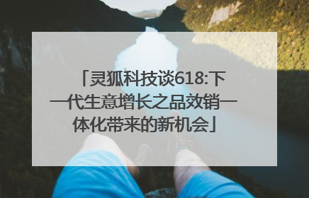 灵狐科技谈618:下一代生意增长之品效销一体化带来的新机会