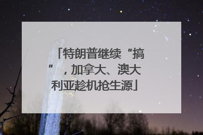 特朗普继续“搞”，加拿大、澳大利亚趁机抢生源
