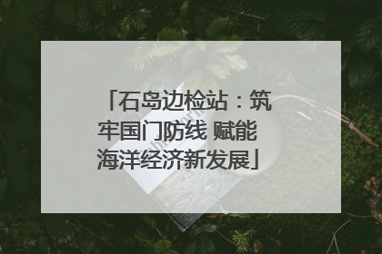 石岛边检站：筑牢国门防线 赋能海洋经济新发展
