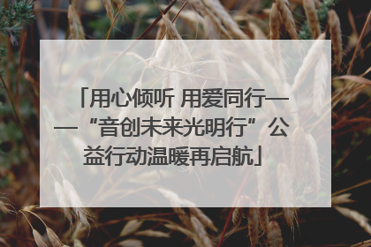 用心倾听 用爱同行——“音创未来光明行”公益行动温暖再启航