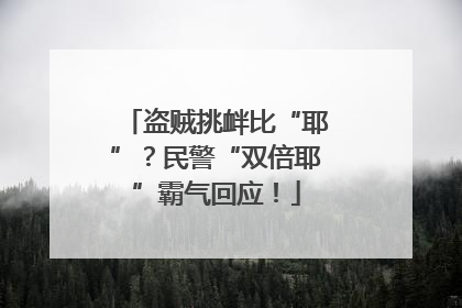 盗贼挑衅比“耶”？民警“双倍耶”霸气回应！