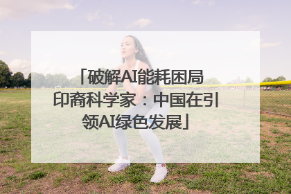 破解AI能耗困局 印裔科学家：中国在引领AI绿色发展