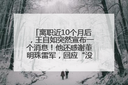 离职近10个月后，王自如突然宣布一个消息！他还感谢董明珠雷军，回应“没看过格力工资条”：真的不那么重要！