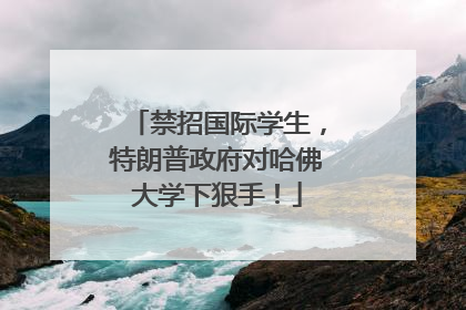 禁招国际学生，特朗普政府对哈佛大学下狠手！