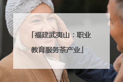 福建武夷山：职业教育服务茶产业