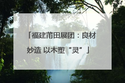 福建莆田展团：良材妙造 以木塑“灵”