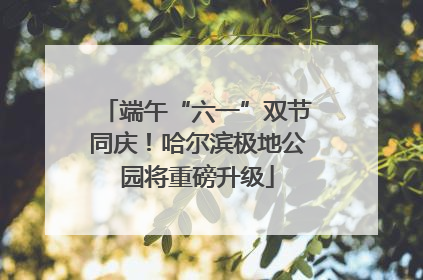 端午“六一”双节同庆！哈尔滨极地公园将重磅升级