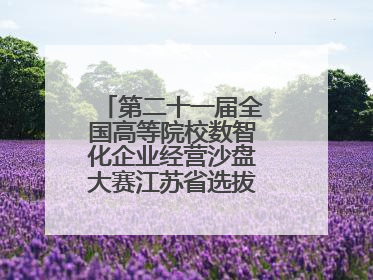 第二十一届全国高等院校数智化企业经营沙盘大赛江苏省选拔赛圆满落幕