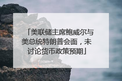 美联储主席鲍威尔与美总统特朗普会面，未讨论货币政策预期