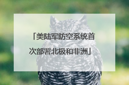 美陆军防空系统首次部署北极和非洲