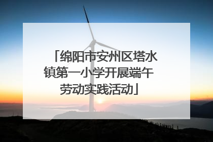 绵阳市安州区塔水镇第一小学开展端午劳动实践活动