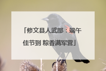 修文县人武部：端午佳节到 粽香满军营