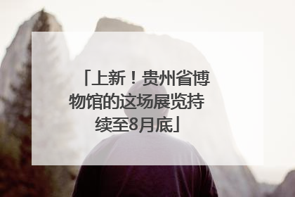 上新！贵州省博物馆的这场展览持续至8月底