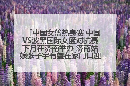 中国女篮热身赛·中国VS波黑国际女篮对抗赛下月在济南举办 济南姑娘张子宇有望在家门口迎来国家队首秀