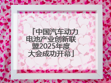 中国汽车动力电池产业创新联盟2025年度大会成功开幕