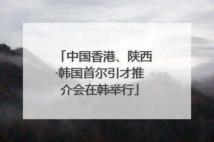 中国香港、陕西·韩国首尔引才推介会在韩举行