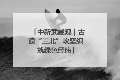 中新武威观｜古浪“三北”攻坚织就绿色经纬