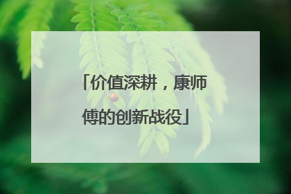 价值深耕，康师傅的创新战役