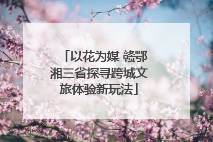以花为媒 赣鄂湘三省探寻跨城文旅体验新玩法