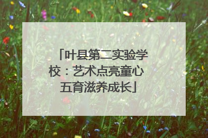 叶县第二实验学校：艺术点亮童心 五育滋养成长