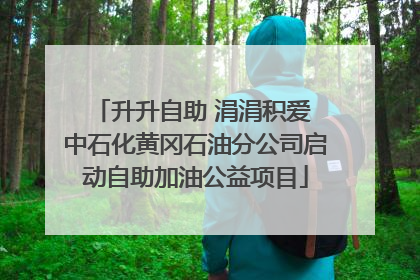 升升自助 涓涓积爱 中石化黄冈石油分公司启动自助加油公益项目