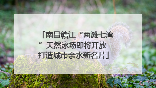 南昌赣江“两滩七湾”天然泳场即将开放 打造城市亲水新名片