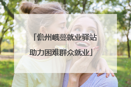 儋州峨蔓就业驿站助力困难群众就业