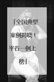 全国典型案例揭晓！平谷一例上榜