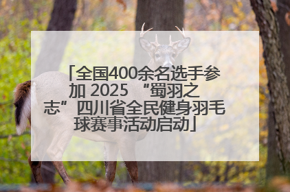 全国400余名选手参加 2025 “蜀羽之志”四川省全民健身羽毛球赛事活动启动