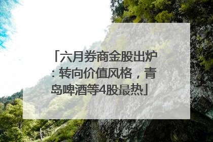 六月券商金股出炉：转向价值风格，青岛啤酒等4股最热