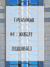 再访前戚村：庭院开出浪漫花