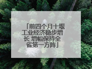 前四个月十堰工业经济稳步增长 增幅保持全省第一方阵