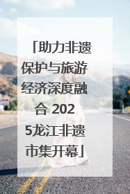 助力非遗保护与旅游经济深度融合 2025龙江非遗市集开幕