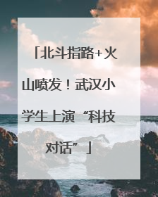 北斗指路+火山喷发！武汉小学生上演“科技对话”