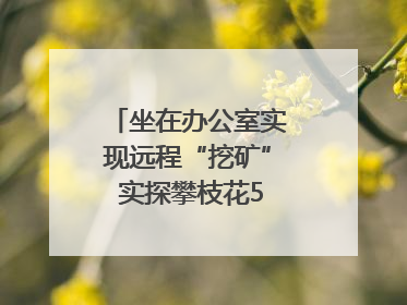坐在办公室实现远程“挖矿” 实探攀枝花5G智慧矿山｜网络名人四川行