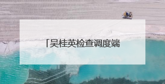 吴桂英检查调度端午假期重点工作