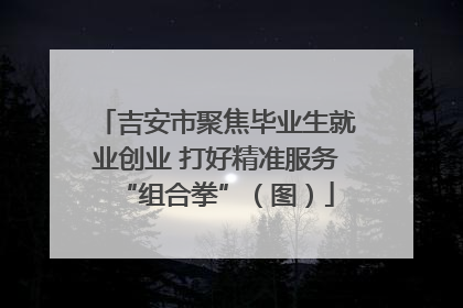 吉安市聚焦毕业生就业创业 打好精准服务“组合拳”（图）